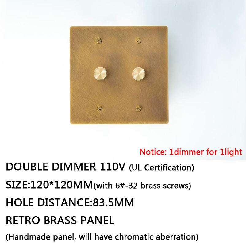 Vintage Brass Toggle Light Switches & Power Outlets – Complete Functional Set - Modefinity