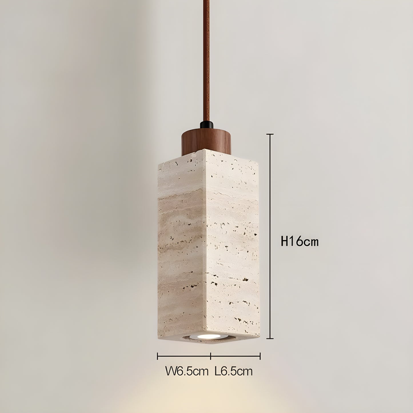 Modern Travertine Pendant Light - Modefinity