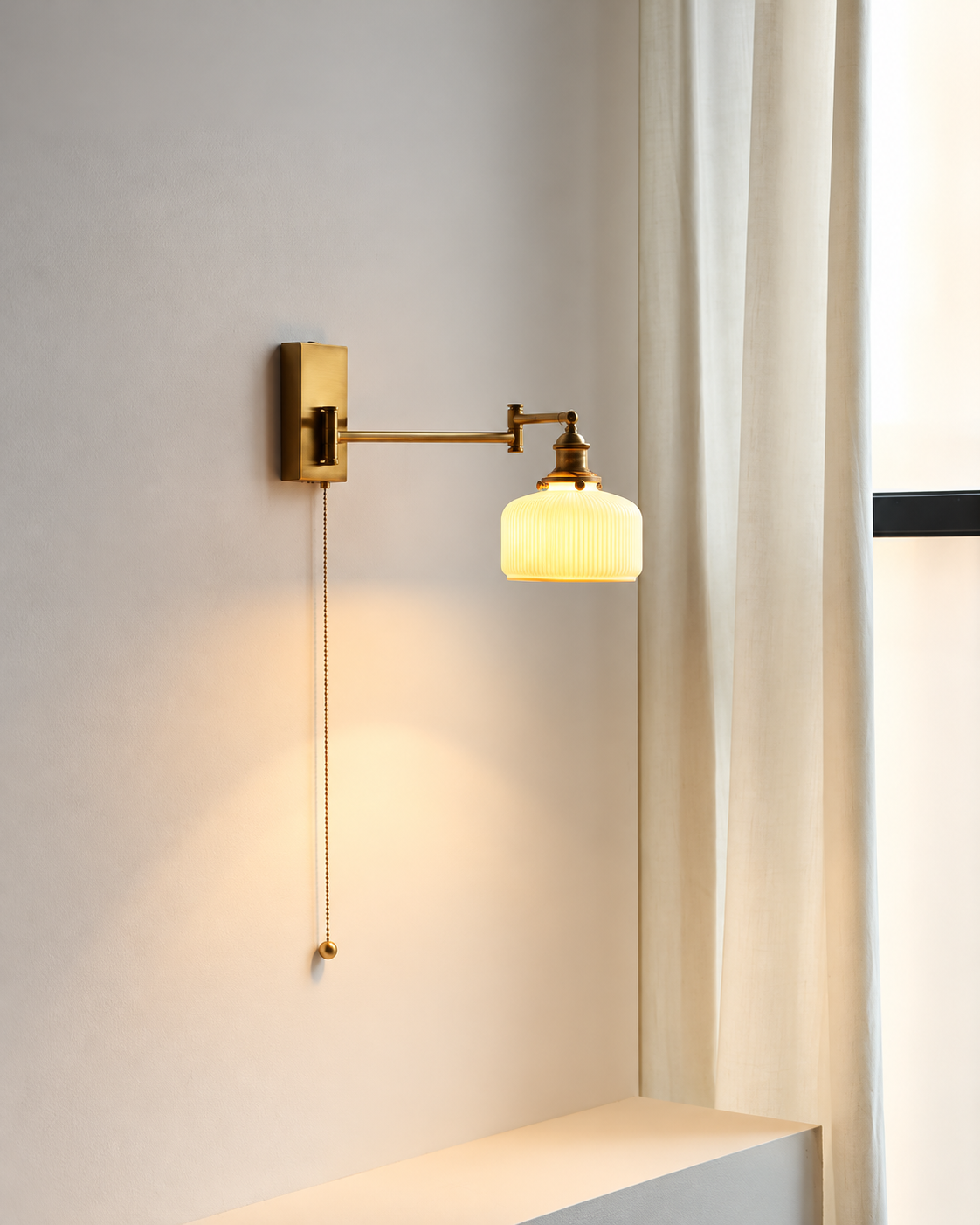 Ceramic Swing Arm Wall Light - 205SAL