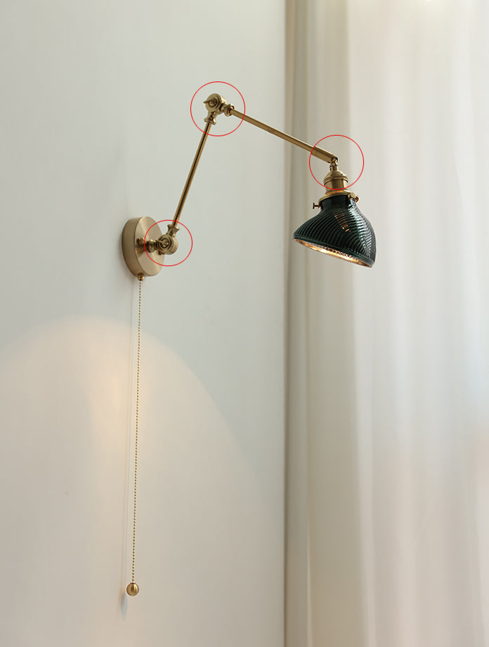 Glass Swing Arm Wall Light - 208SAL - Modefinity