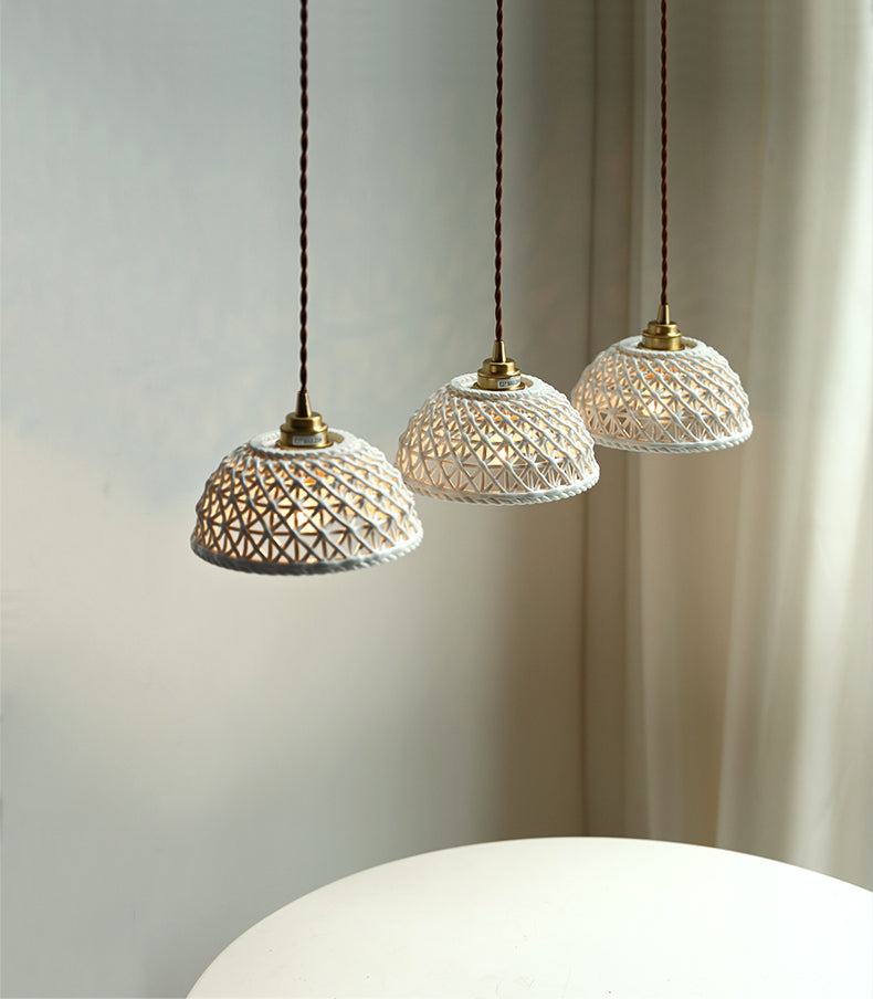 Ceramic Brass Pendant Light - 122PL - Modefinity