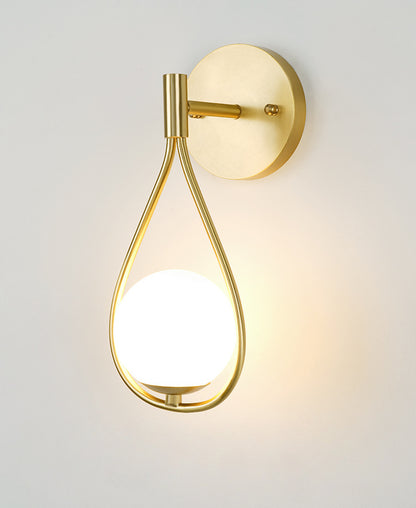 Gold Frosted Glass Wall Light - 208GWL - Modefinity