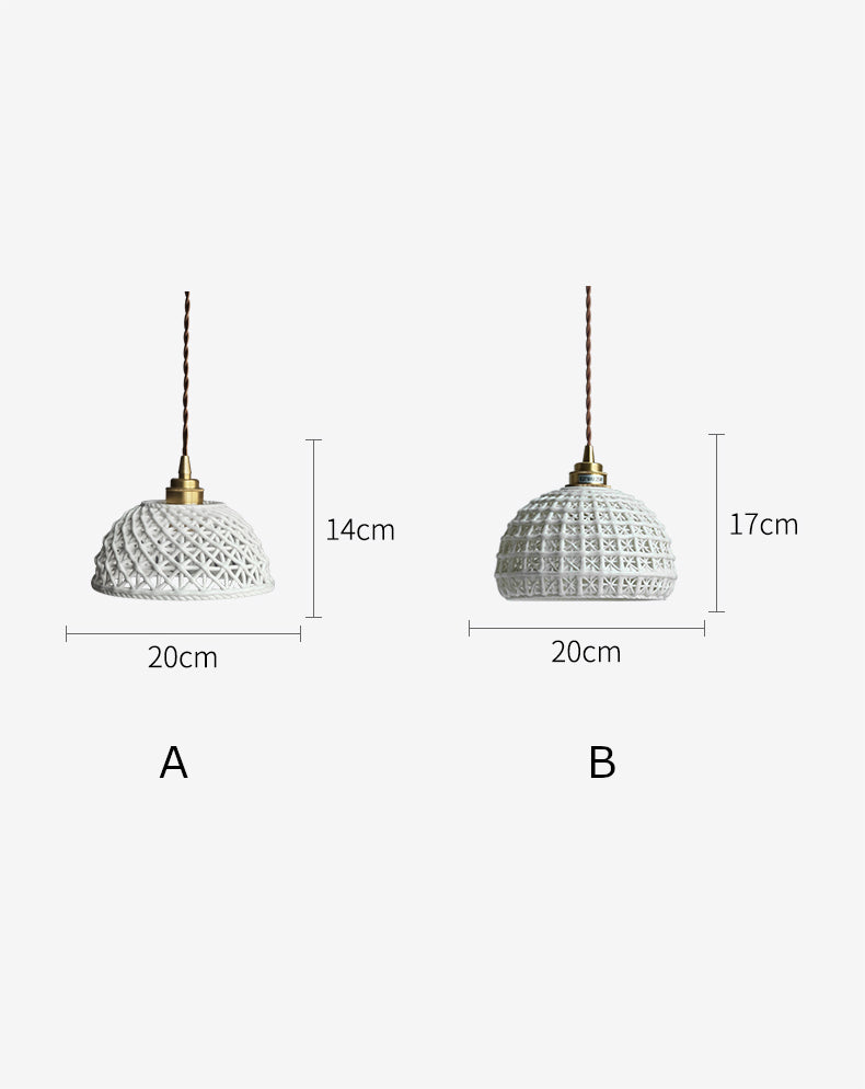 Ceramic Brass Pendant Light - 122PL - Modefinity