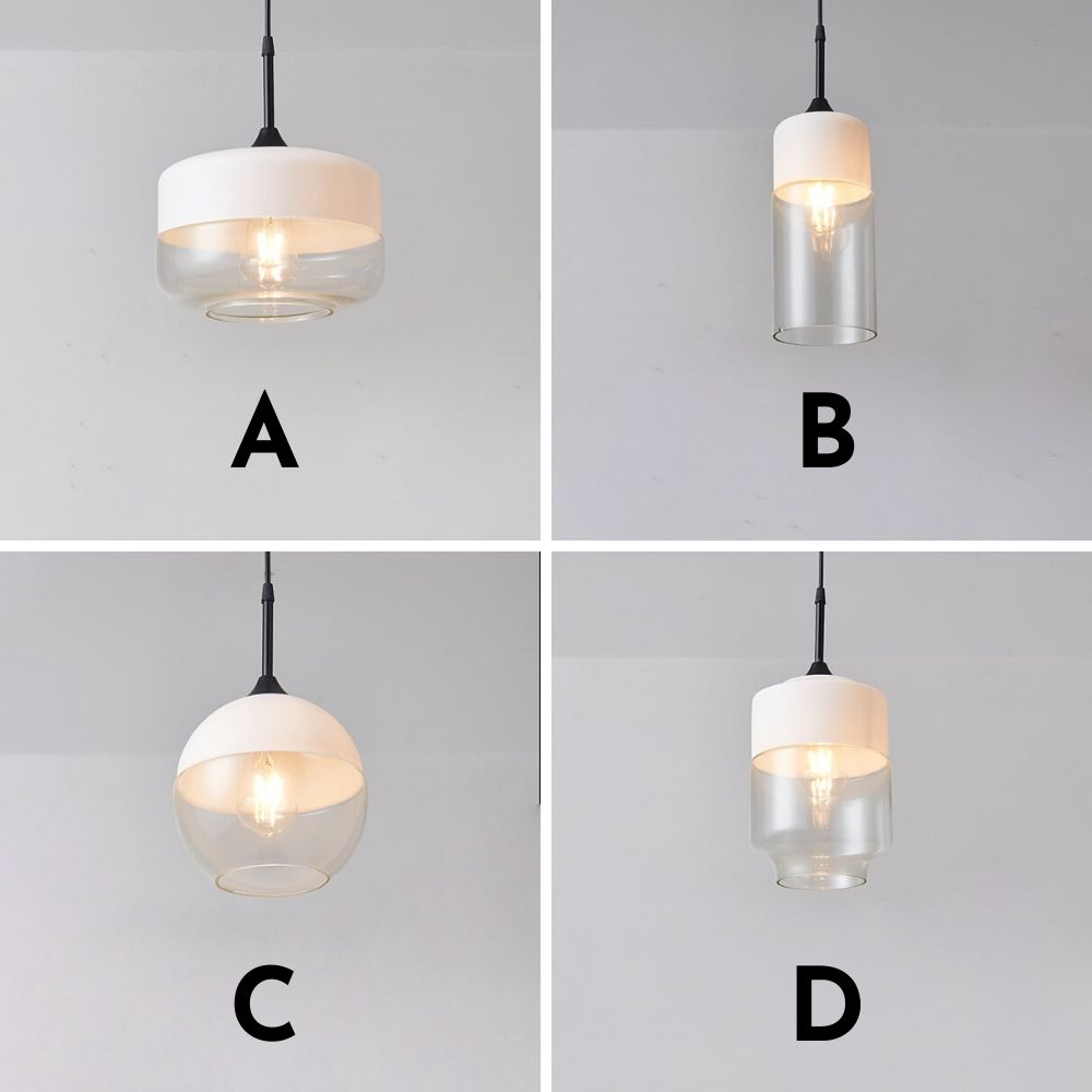 Black and White Pendant Light - 245GPL - Modefinity