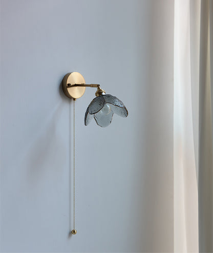 Glass Brass Wall Sconce Light - 238GBWL - Modefinity