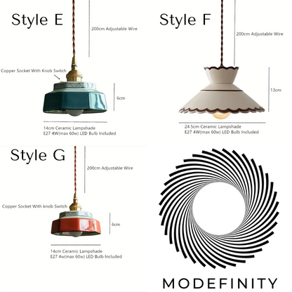 Handcrafted Ceramic Pendant Light - Modefinity