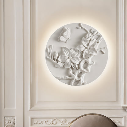 Baroque Floral Medallion Wall Light