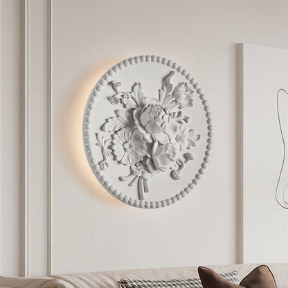 Baroque Floral Medallion Wall Light