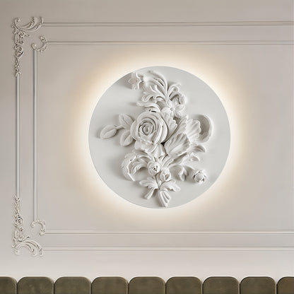 Baroque Floral Medallion Wall Light