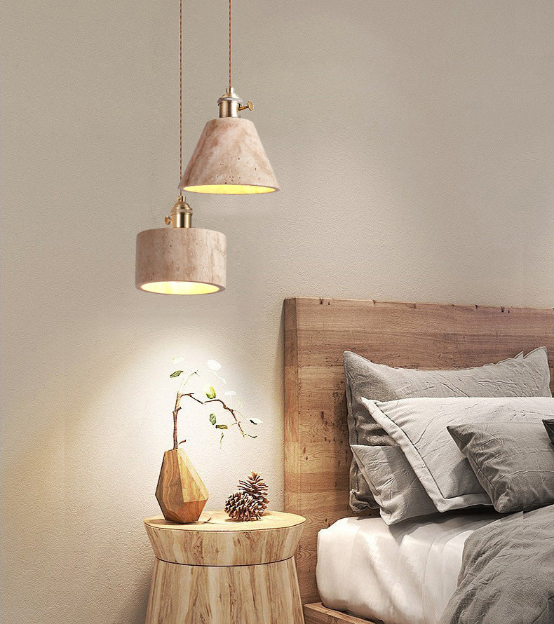 Cave Stone Pendant Light (BRASS) - Modefinity