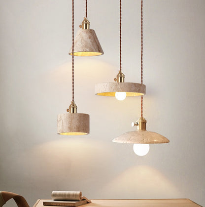 Cave Stone Pendant Light (BRASS) - Modefinity