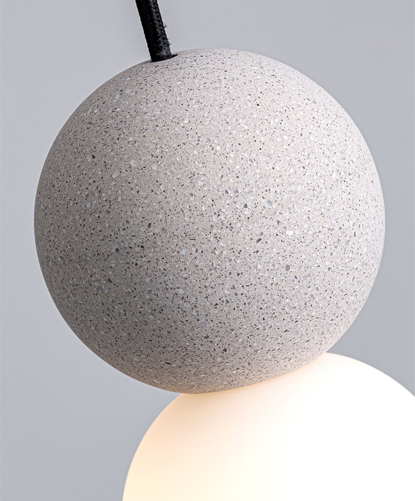 Gray Globe Cement Pendant Light - 111CM - Modefinity