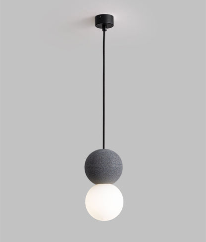 Gray Globe Cement Pendant Light - 111CM - Modefinity