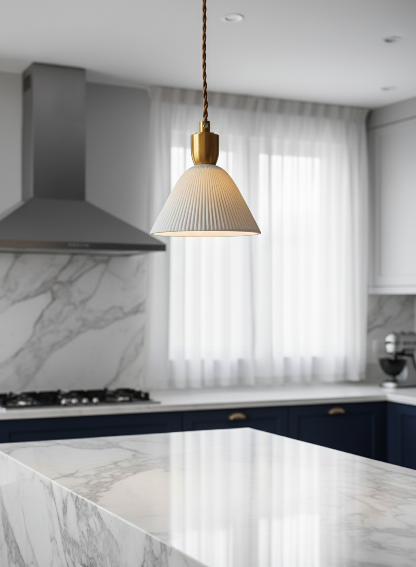 Japandi Style Ceramic Pendant Light - 201CPL - Modefinity