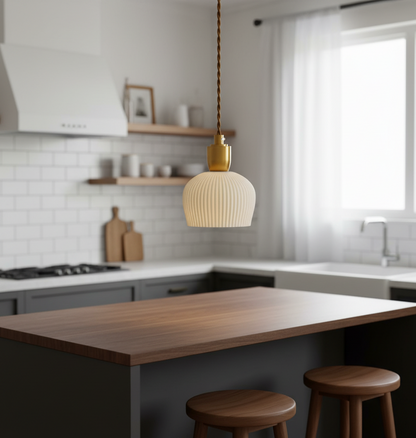 Japandi Style Ceramic Pendant Light - 201CPL - Modefinity