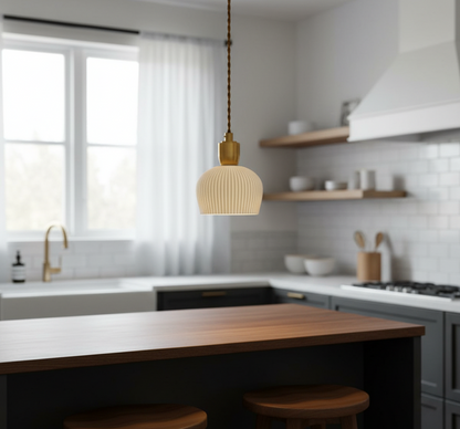 Japandi Style Ceramic Pendant Light - 201CPL - Modefinity