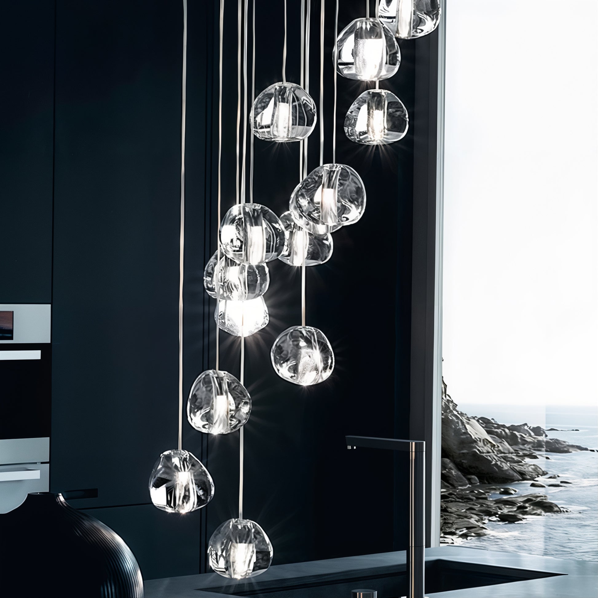 Crystal Ball Modern Hanging Chandelier - Modefinity