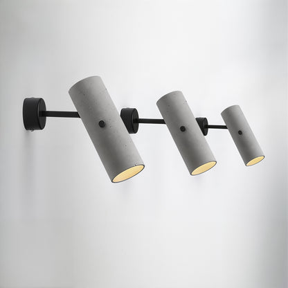 Modern Concrete Cylinder Wall Light