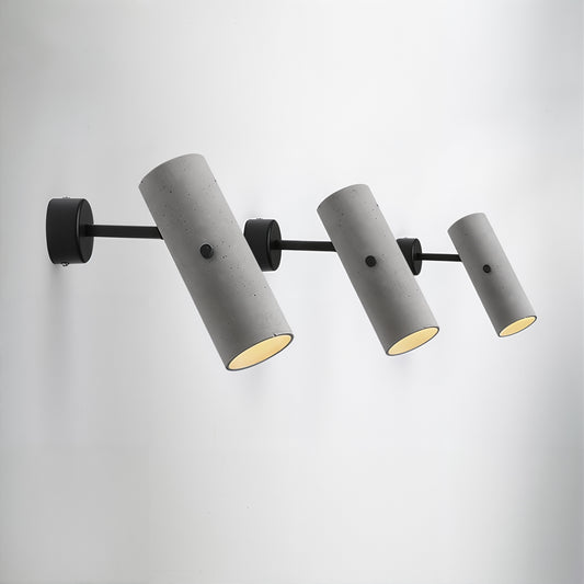 Modern Concrete Cylinder Wall Light