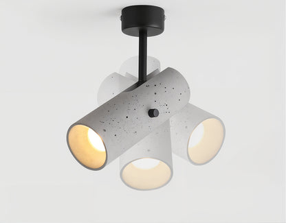 Modern Concrete Cylinder Wall Light