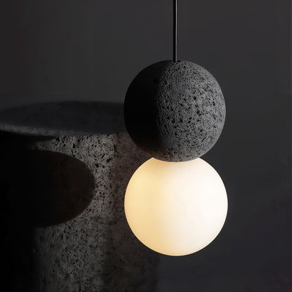 Cement Pendant Light and Wall Light