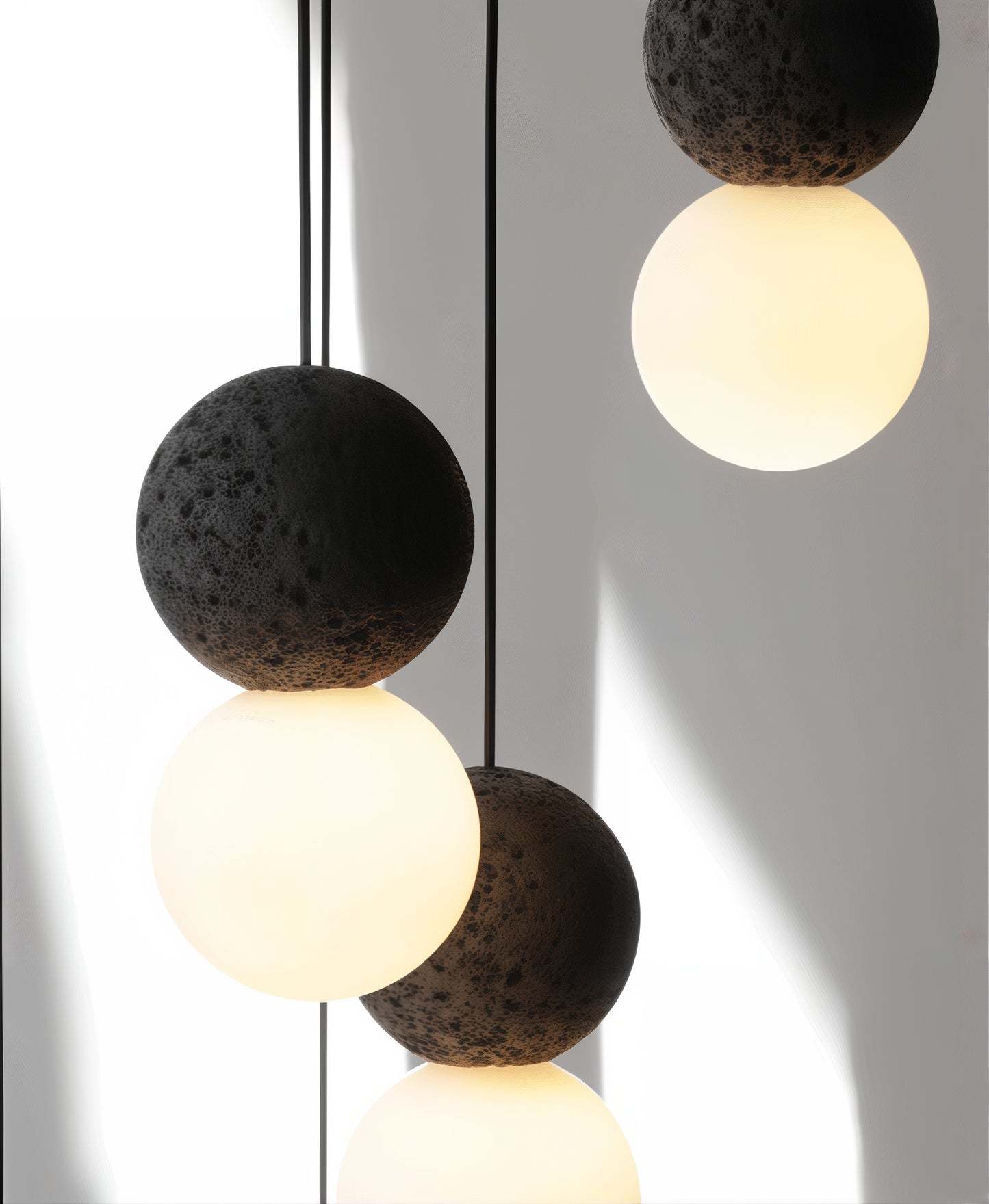 Cement Pendant Light and Wall Light