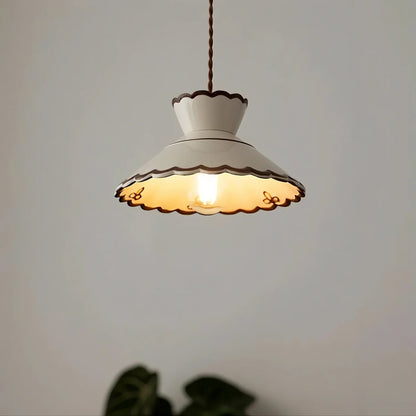 Beige Ceramic Pendant Light - Modefinity