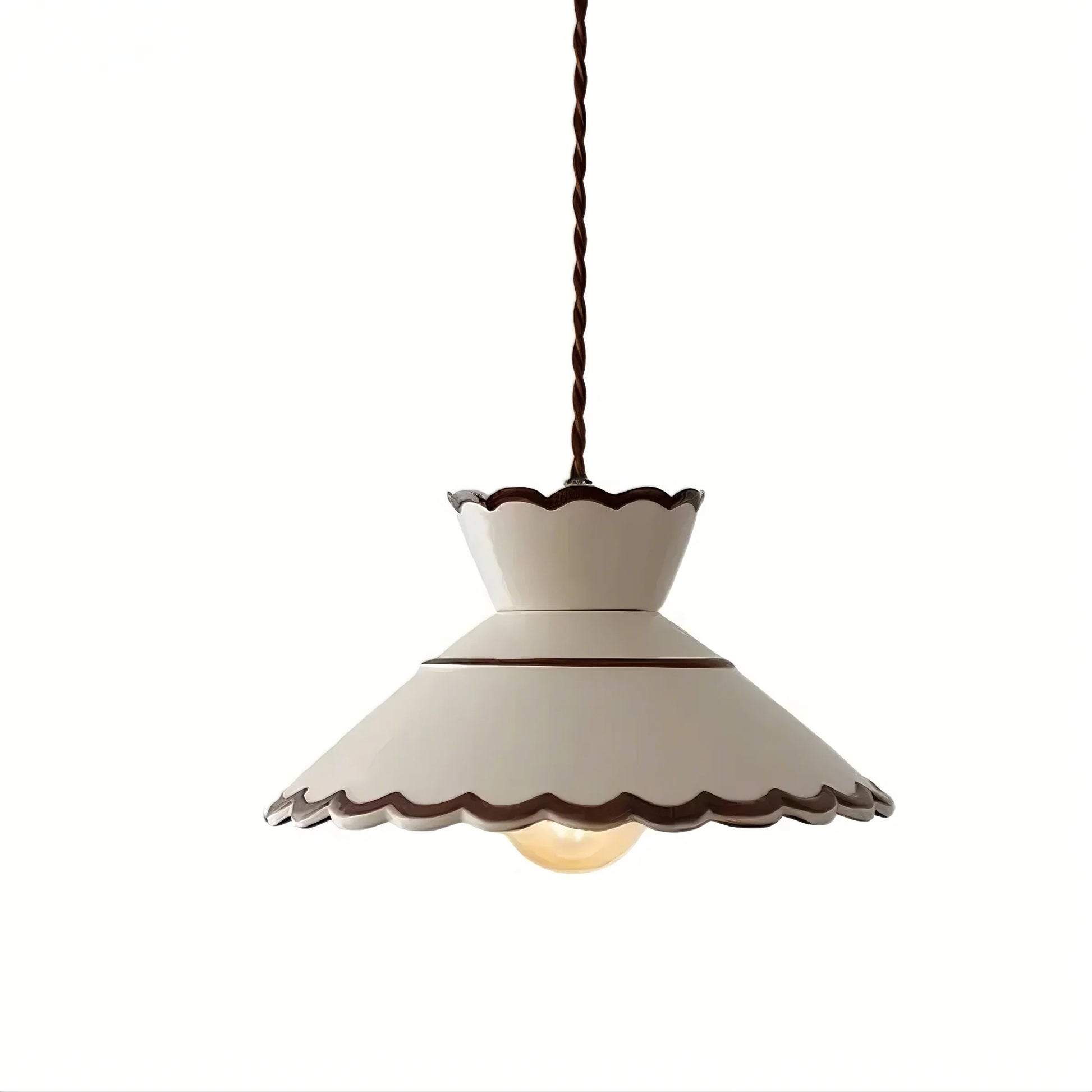 Beige Ceramic Pendant Light - Modefinity