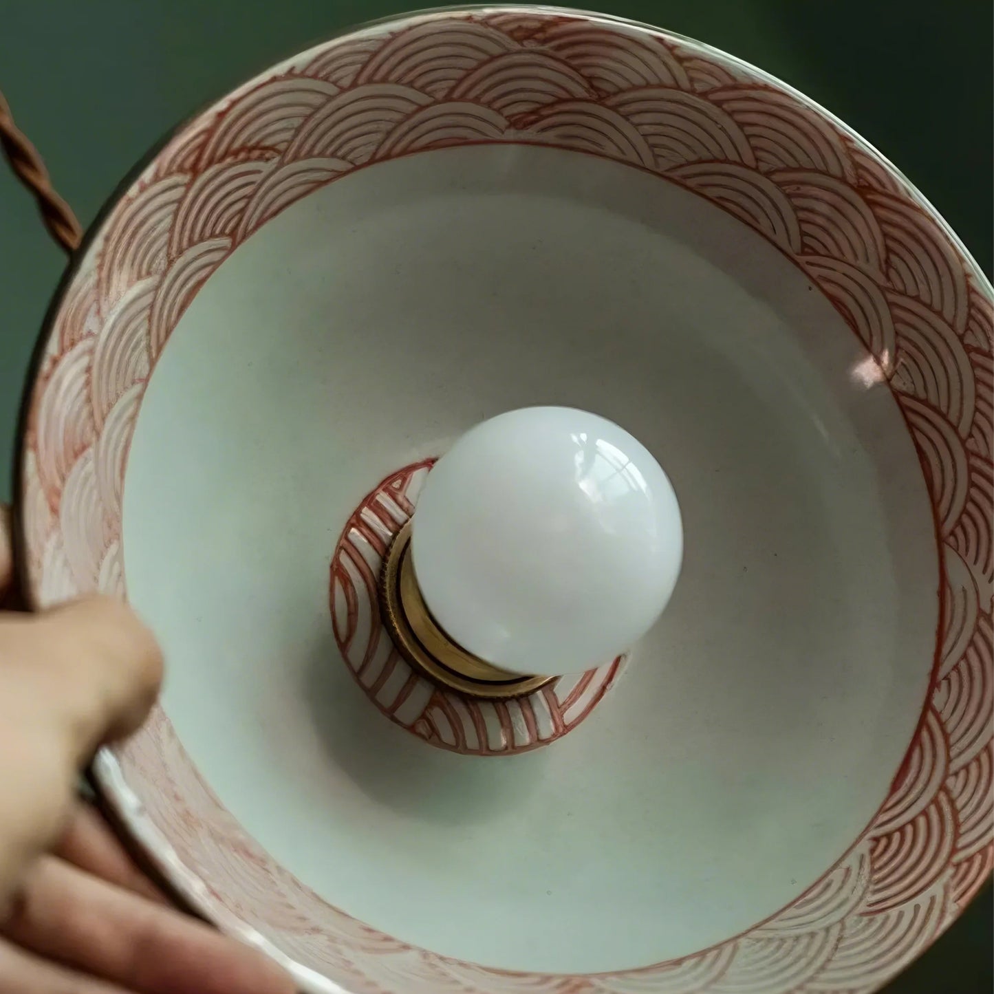 Hand-Painted Ceramic Pendant Light - Modefinity