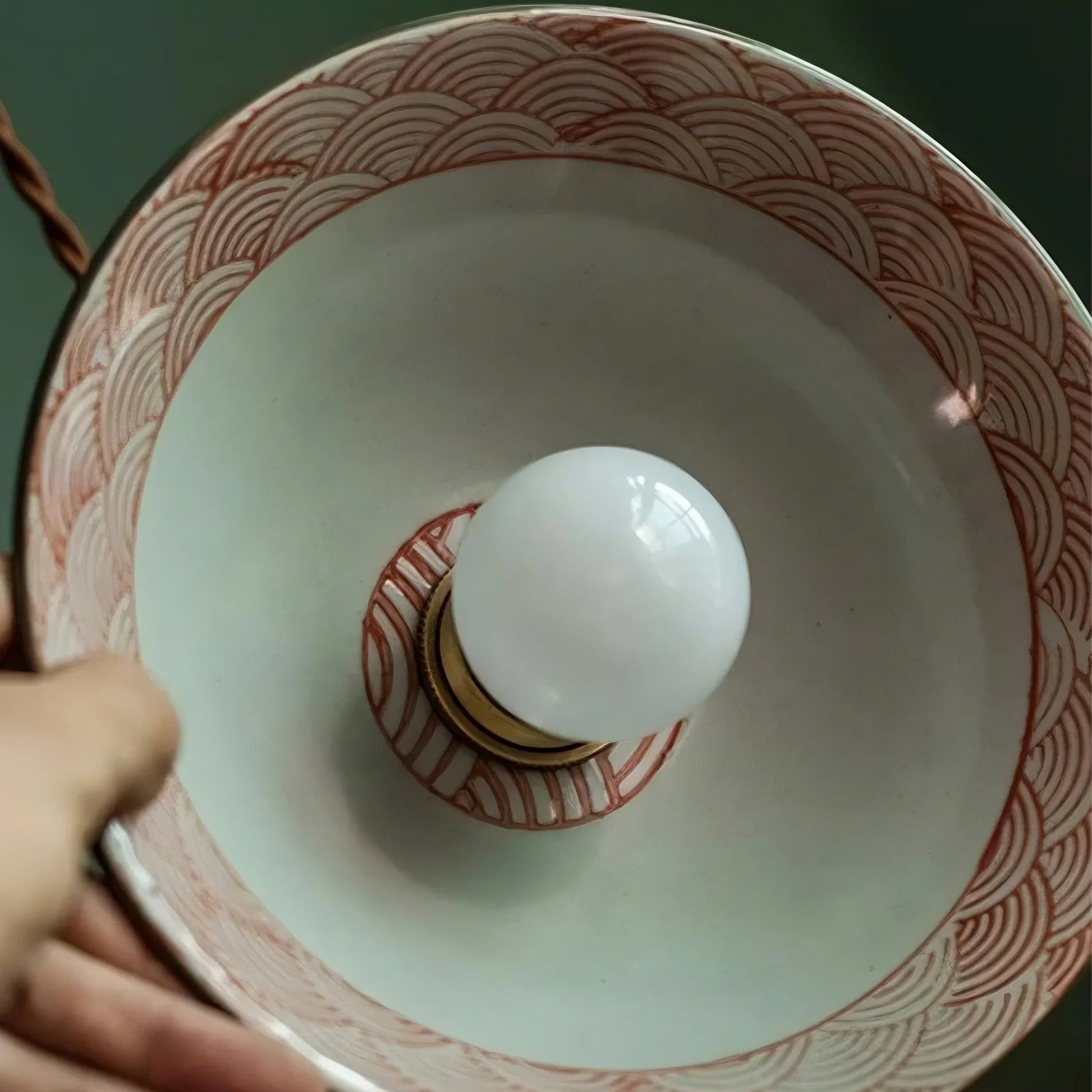 Hand-Painted Ceramic Pendant Light - Modefinity