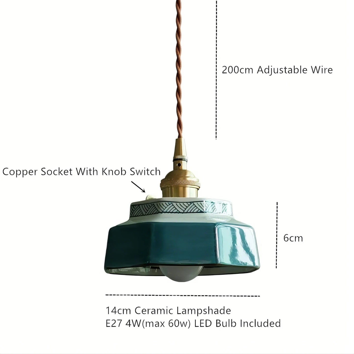 Handcrafted Ceramic Pendant Light - Modefinity