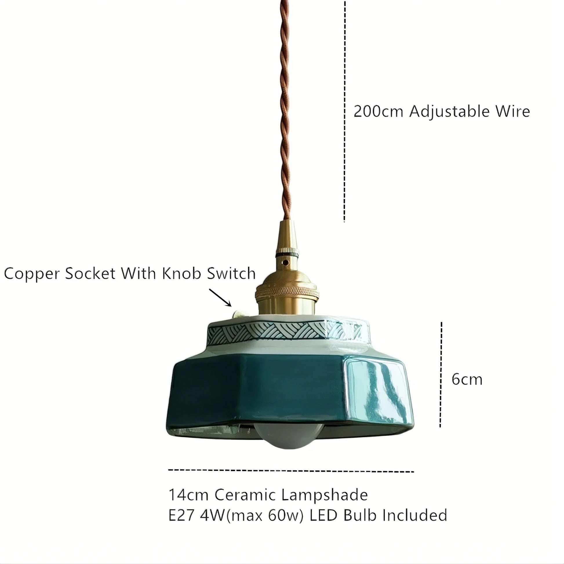 Handcrafted Ceramic Pendant Light - Modefinity