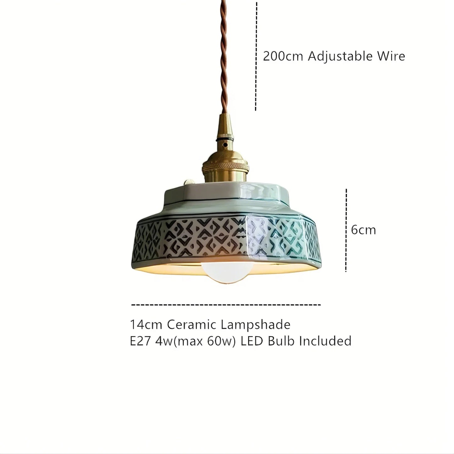 Handcrafted Ceramic Pendant Light - Modefinity