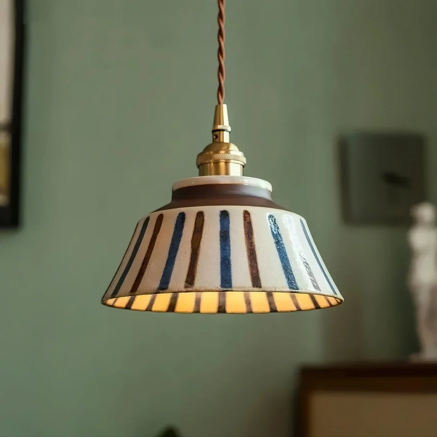 Handcrafted Vintage Ceramic Pendant Light - Modefinity