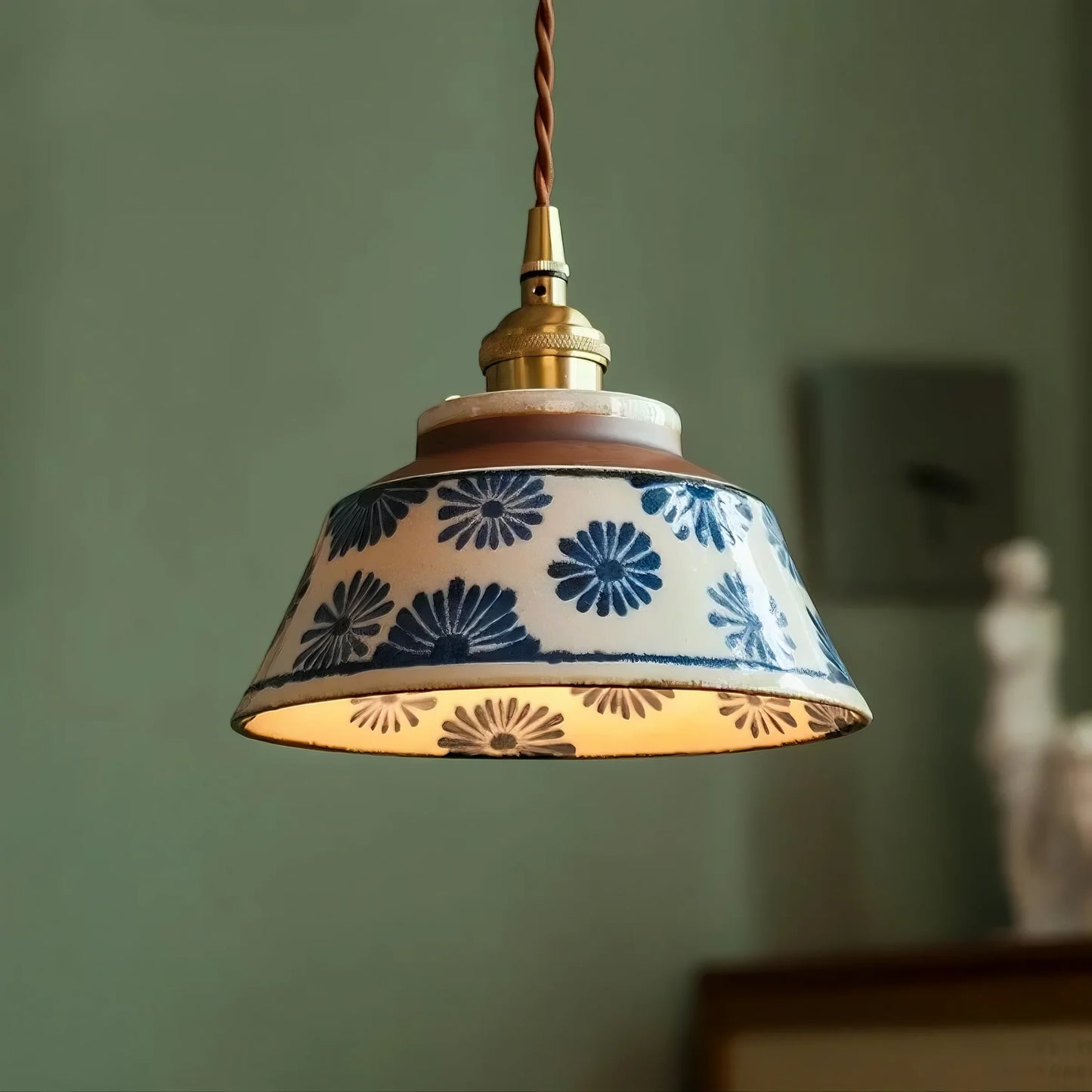 Handcrafted Vintage Ceramic Pendant Light - Modefinity