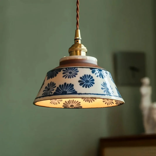 Handcrafted Vintage Ceramic Pendant Light - Modefinity