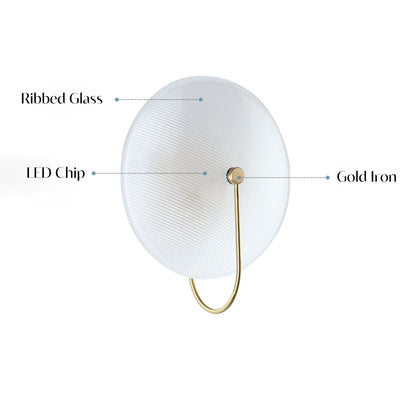 Round Glass Wall Light - 202GWL - Modefinity