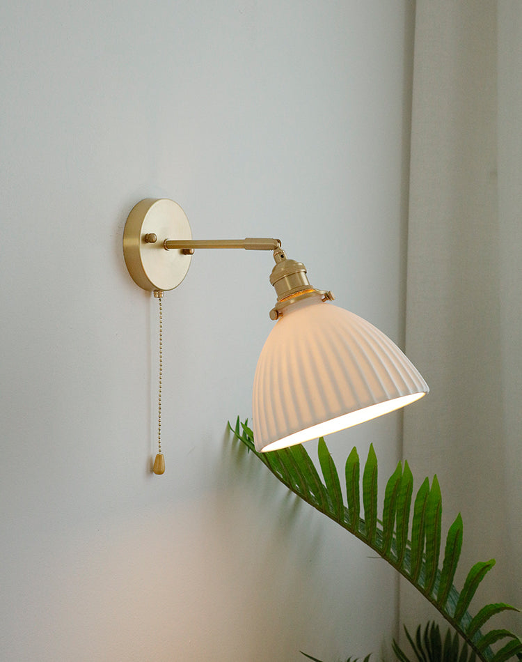 White Ceramic Wall Light - 226ST - Modefinity