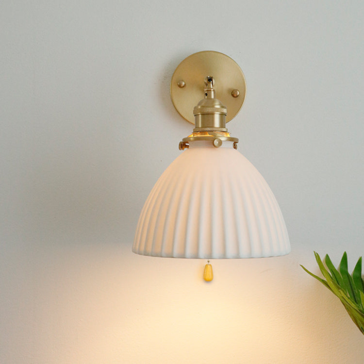 White Ceramic Wall Light - 226ST - Modefinity