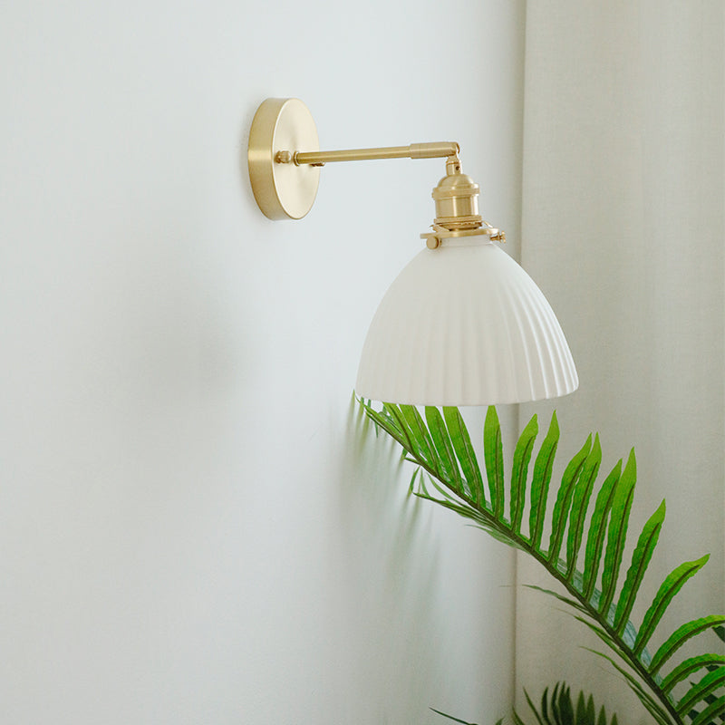 White Ceramic Wall Light - 226ST - Modefinity