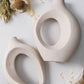 Japandi Beige Double Ceramic Vases - Modefinity