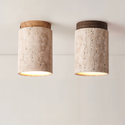 Japanese Style Stone Wood Light - Modefinity