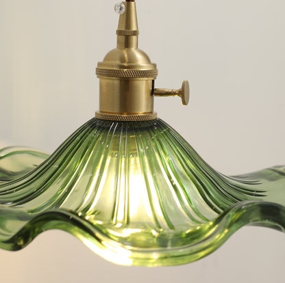 Flower Glass Brass Wall Light - 209GBWL - Modefinity