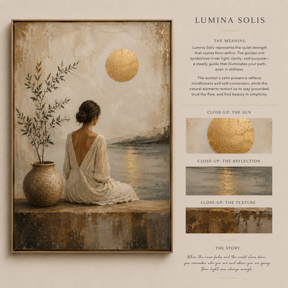 Lumina Solis | Textured Figurative Wall Art