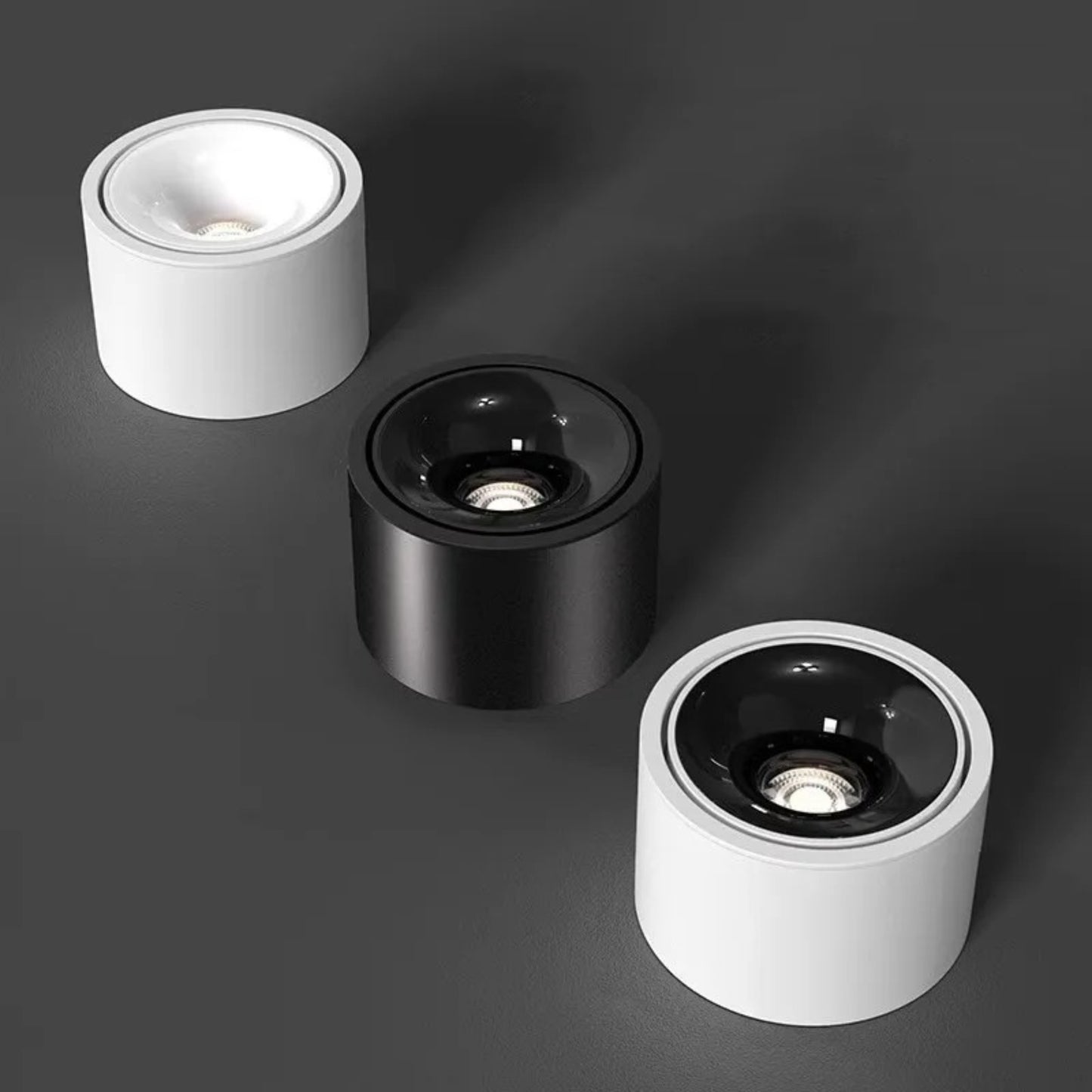 Modern Cylinder Surface-Mounted LED Ceiling Light - Modefinity