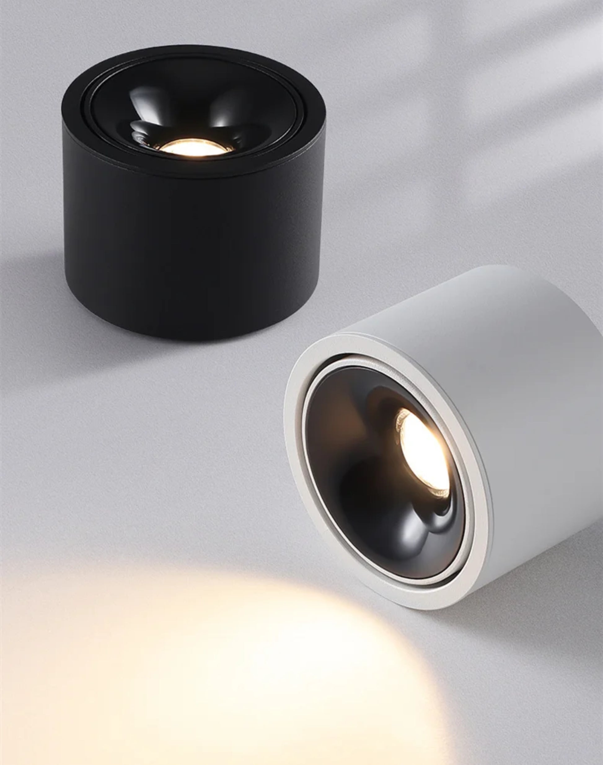 Modern Cylinder Surface-Mounted LED Ceiling Light - Modefinity