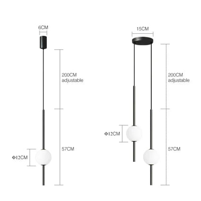 Modern Minimalist Dual Pendant Light - Modefinity