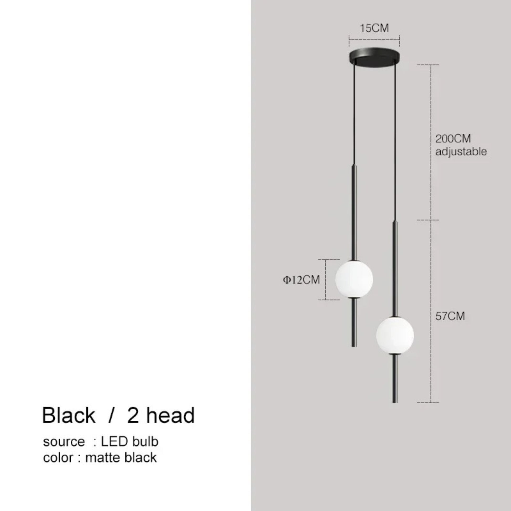 Modern Minimalist Dual Pendant Light - Modefinity