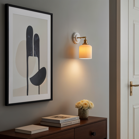 Iluminación de apliques de pared de vidrio de cerámica - 116cwp