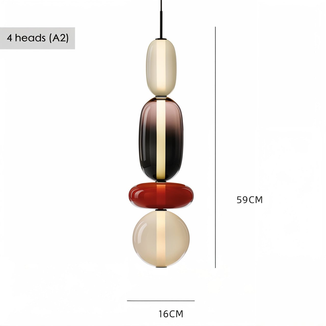 Artistic Glass Pendant Light Set - Modefinity